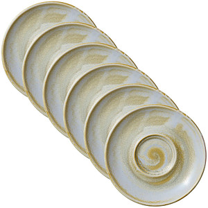 HEART & SOUL Untertassen Perfect Match Breeze blau Ø 16,0 cm, 6 St.