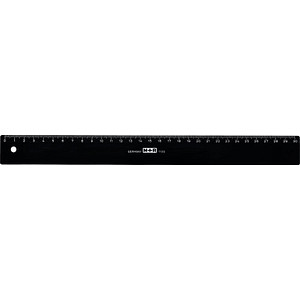 M + R Lineal 30,0 cm, schwarz