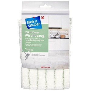 flink & sauber Wischbezug für Bodenwischer Mikrofaser 60 °C waschbar, 1 St.