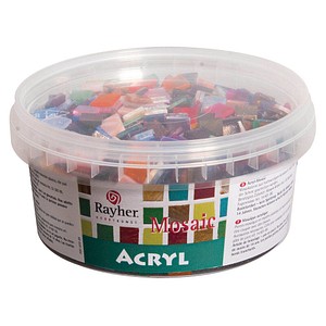 Rayher Mosaiksteine mehrfarbig Acryl, 1 Pack