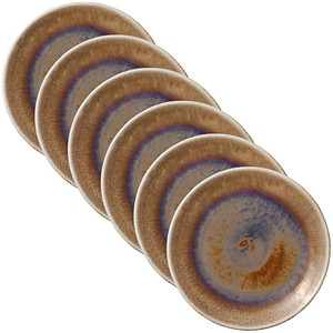 HEART & SOUL Teller Perfect Match Oyster braun Ø 15,0 cm, 6 St.