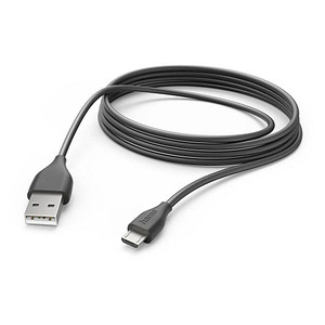 hama USB A Kabel 3,0 m schwarz, 1 St.