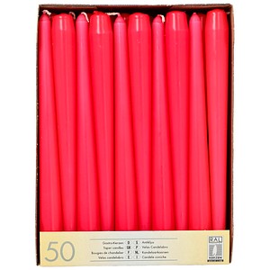 STARPAK Kerzen fuchsia, 50 St.