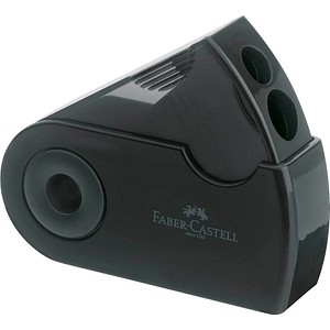 FABER-CASTELL Dosenspitzer doppelt SLEEVE schwarz FABER-CASTELL Dosenspitzer doppelt SLEEVE schwarz