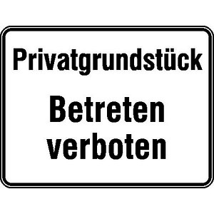 SafetyMarking® Hinweisschild "Betreten verboten" rechteck 33,0 x 25,0 cm, 1 St.