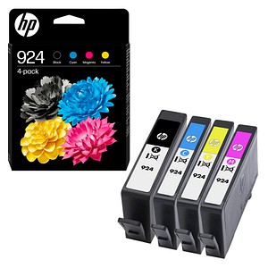 HP 924(6C3Z1NE) schwarz, cyan, magenta, gelb Druckerpatronen, 4er-Set