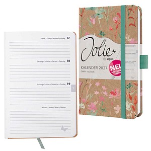 SIGEL Buchkalender Jolie 2027 Green Floral Serenity, 1 St.