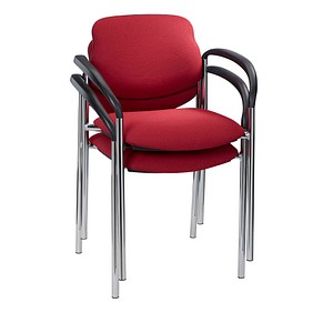Nowy Styl Besucherstühle Styl bordeaux Stoff, 2 St.