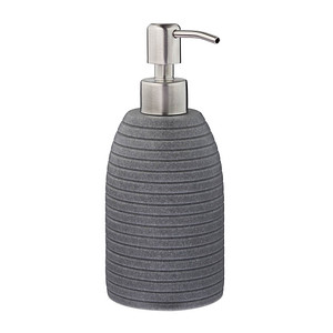 relaxdays Seifenspender 10031053_111 grau Polyresin 300,0 ml, 1 St.