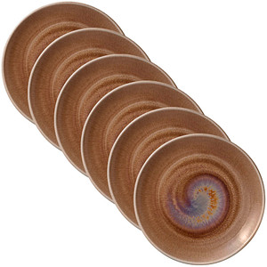 HEART & SOUL Teller Perfect Match Oyster braun Ø 27,0 cm, 6 St.