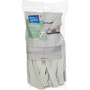 flink & sauber Wischmopp-Ersatzkopf Polyester 60 °C waschbar, 1 St.
