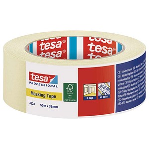 tesa Masking Tape Kreppband beige 38,0 mm x 50,0 m 1 Rolle