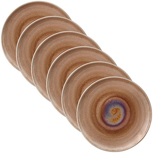 HEART & SOUL Teller Perfect Match Oyster braun Ø 30,0 cm, 6 St.