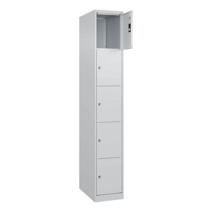 CP Schließfachschrank Classic Plus lichtgrau 080000-105 S10008, 5 Schließfächer 30,0 x 50,0 x 185,0 cm