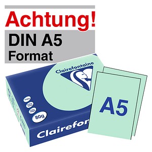 Clairefontaine Kopierpapier Trophée hellgrün DIN A5 80 g/qm 500 Blatt