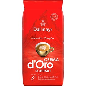 Dallmayr CREMA D'ORO SCHÜMLI Kaffeebohnen, Arabica- und Robustabohnen 1 kg