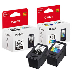 Canon PG-560 + CL-561  schwarz, color Druckköpfe, 2er-Set