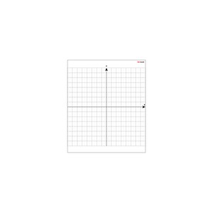 ALLboards magnetische Whiteboardfolie  Koordinatensystem kariert 80,0 x 95,0 cm, 1 St.