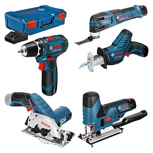 BOSCH Professional Elektrowerkzeug-Set 12,0 V, mit 3 Akkus