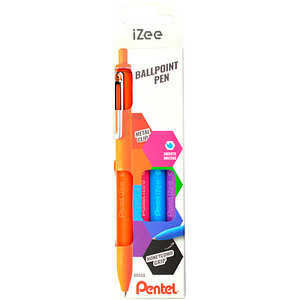 Pentel Kugelschreiber iZee BX470 farbsortiert, Schreibfarbe: farbsortiert, 4 St.