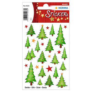 HERMA Aufkleber Weihnachtsbaum Weihnachtsbaum, grün, 28 Etiketten