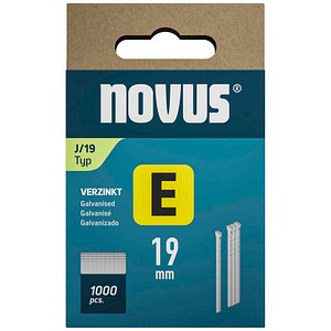 novus Tackerklammern Nägel 19 mm, 1.000 St.