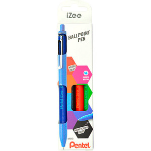 Pentel Kugelschreiber iZee BX470 farbsortiert, Schreibfarbe: farbsortiert, 4 St.