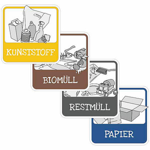 SafetyMarking® Hinweisaufkleber-Set, 1 Set