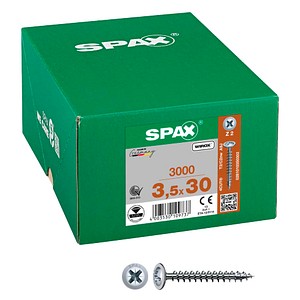 SPAX® Universalschrauben Z2 Rückwandkopf WIROX 0281010350302 3,5 mm x 30 mm, 3.000 St.
