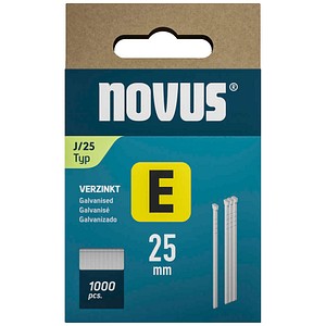 novus Tackerklammern Nägel 25 mm, 1.000 St.
