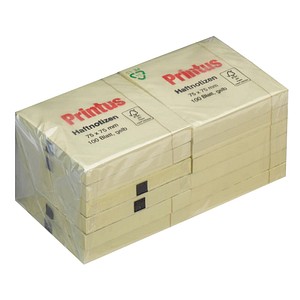 Printus Haftnotizen gelb, 12 Block