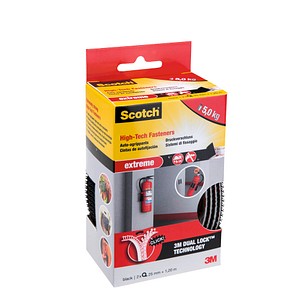 Scotch Klettband Extreme Fastener schwarz, 1 Rolle