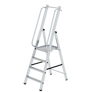 MUNK Podestleiter 51094 silber 4 Stufen, H: 194,0 cm
