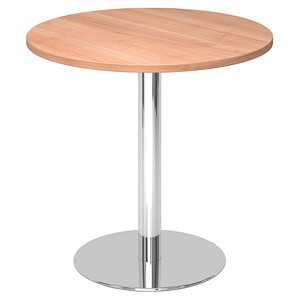 HAMMERBACHER Bistrotisch rund Spanplatte nussbaum 80,0 x 80,0 x 74,0 cm, 1 St.