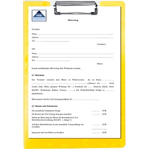 LEITZ Klemmbrettmappe WOW 4199 DIN A4 gelb Kunststoff, 1 St.