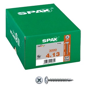 SPAX® Universalschrauben Z2 Rückwandkopf WIROX 0281010400132 4 mm x 13 mm, 3.000 St.