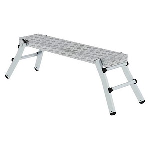 MUNK Arbeitsplattform 30404 klappbar silber 4 Sprossen 130,0 x 29,0 cm