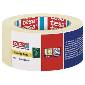 tesa Masking Tape Kreppband beige 50,0 mm x 50,0 m 1 Rolle