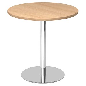 HAMMERBACHER Bistrotisch rund Spanplatte eiche 80,0 x 80,0 x 74,0 cm, 1 St.