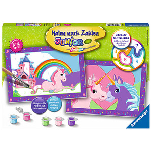 Ravensburger Malen-nach-Zahlen Bunte Einhornwelt mehrfarbig