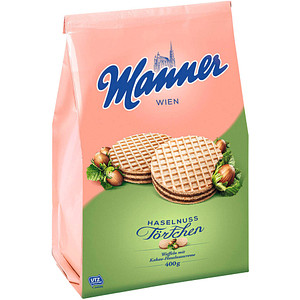 Manner Törtchen Haselnuss Kekse 400,0 g, 1 Pack