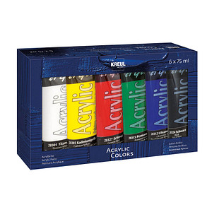 KREUL el Greco Acrylfarben farbsortiert 6 x 75,0 ml, 6 St.