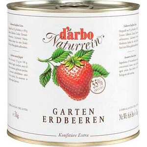 d’arbo  Naturrein Extra Gartenerdbeeren Fruchtaufstrich, 3,0 kg