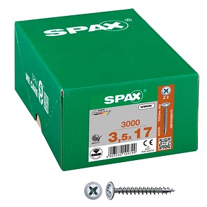 SPAX® Universalschrauben Z2 Rückwandkopf WIROX 0281010350172 3,5 mm x 17 mm, 3.000 St.