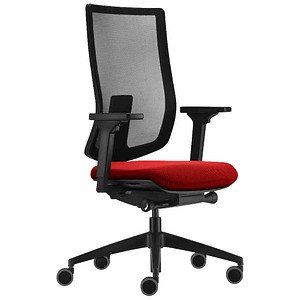 sedus Bürostuhl se:do pro light 2, AP-896/015 Stoff rot, Gestell schwarz