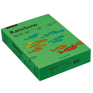 Rainbow Kopierpapier COLOURED PAPER intensivgrün DIN A4 160 g/qm 250 Blatt Rainbow Kopierpapier COLOURED PAPER intensivgrün DIN A4 160 g/qm 250 Blatt