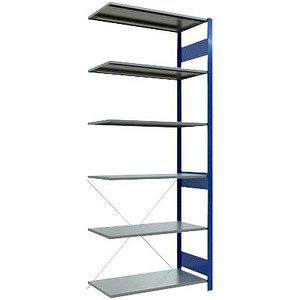 SCHULTE Anbauregal MULTIplus 150 12656-B enzianblau 100,0 x 50,0 x 250,0 cm