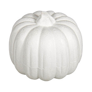 Rayher Styroporform weiß Kürbis 11 cm, 1 St.