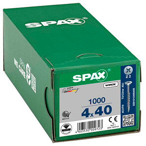 SPAX® Universalschrauben Z2 Senkkopf WIROX 40mm  x 4 mm, 1000 St.