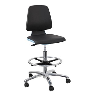 bimos Arbeitsdrehstuhl Labsit blau, schwarz Kunstleder
